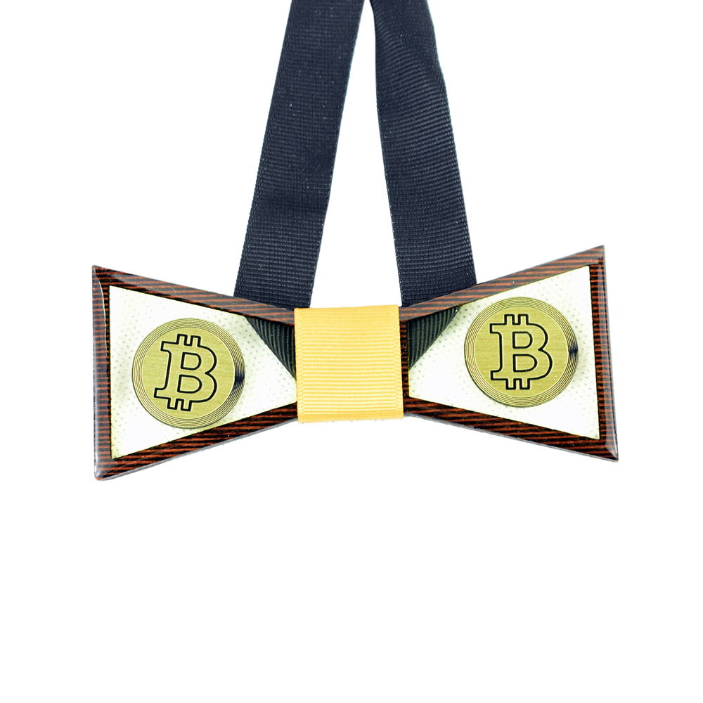 Mucha drewniana Bitcoin